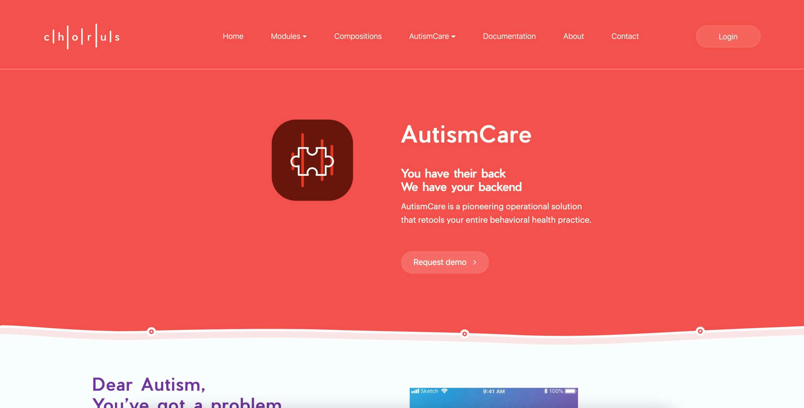 Autism Care page
