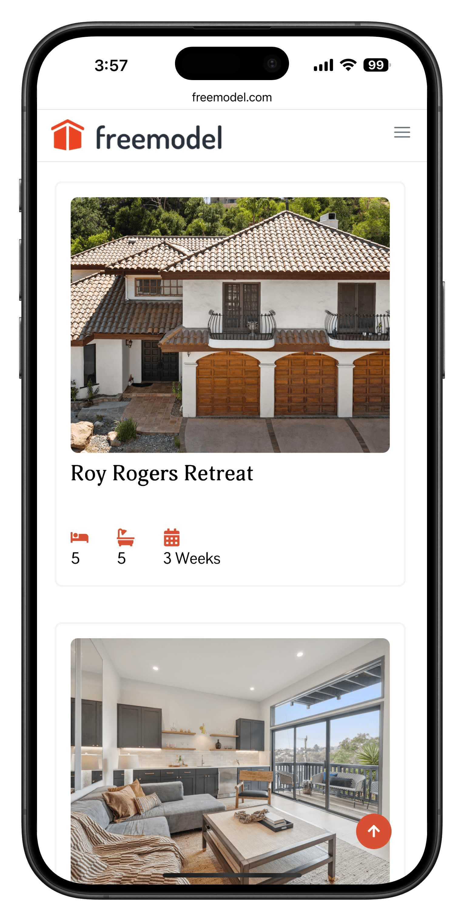 Projects page